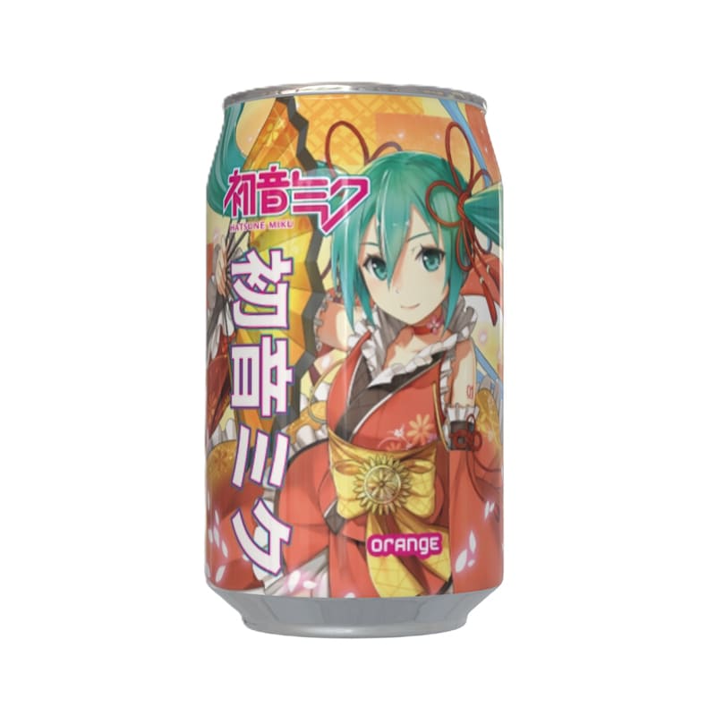 HATSUNE MIKU Orange Bevanda gassata al gusto di arancia 330 ml