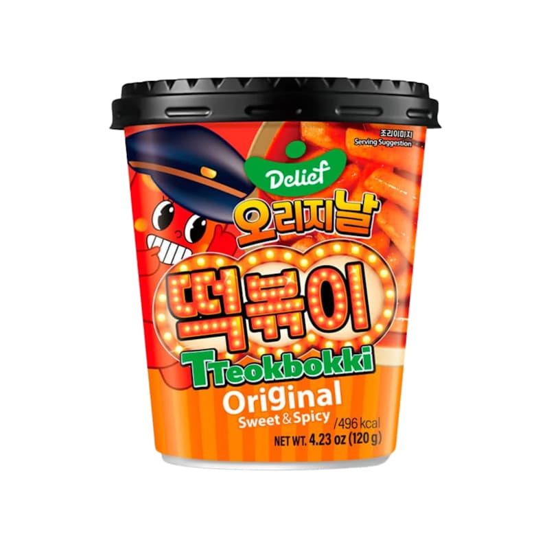 Sweet & Spicy Tteokbokki Cup Original - Gnocchi di riso istantanei dolci e piccanti (Halal) 30 g