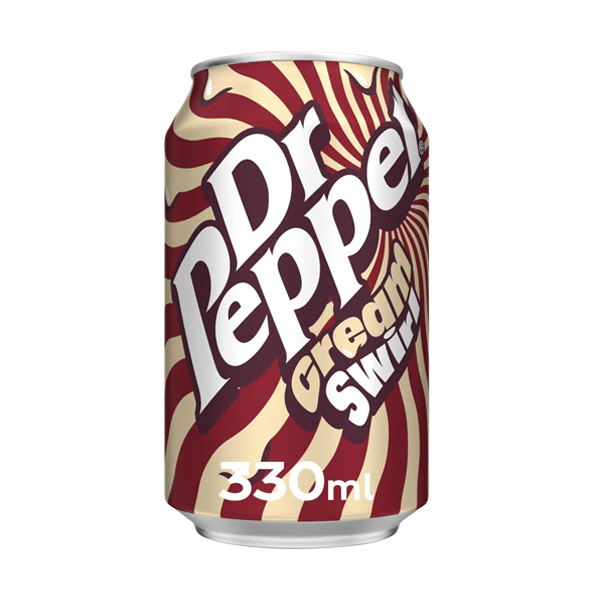 Dr Pepper Cream Swirl - gusto Crema alla vaniglia 330 ml (lattina)