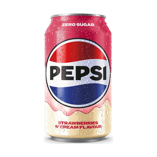 Pepsi Strawberries & Cream Flavour - Fragola e panna 330 ml