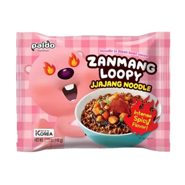 Paldo Zanmang Loopy Spicy - Ramen coreano istantaneo 110g