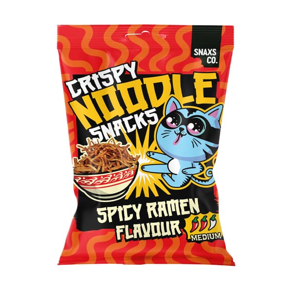 Crispy Noodle Snacks - Noodles fritti al Ramen piccante 60g
