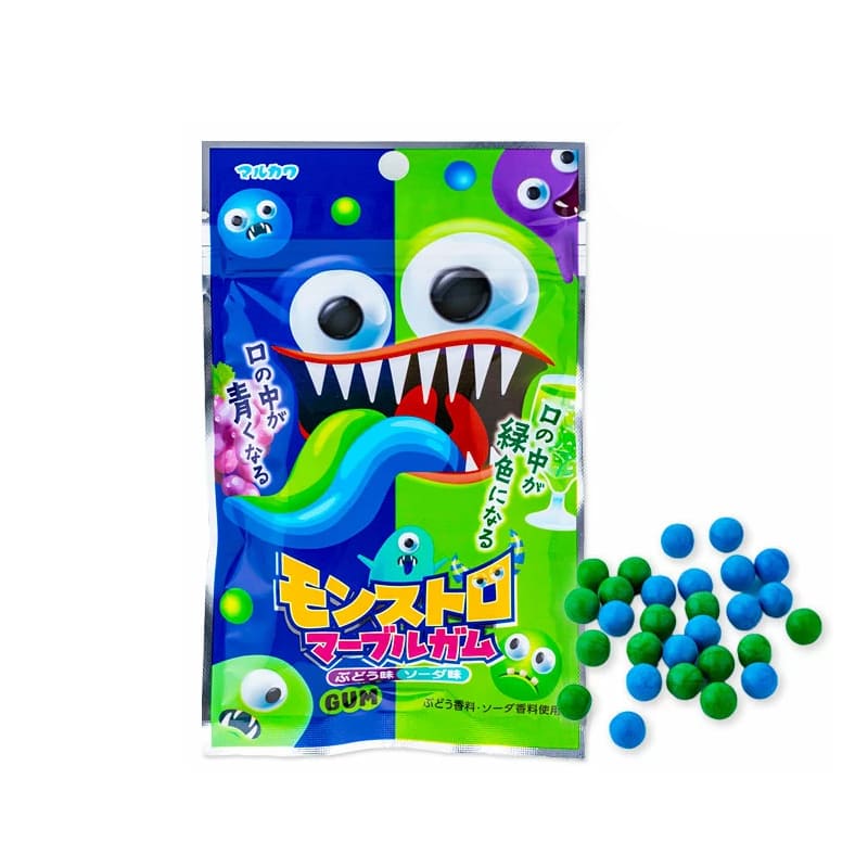 Monstoro Bubble Gum - gomma da masticare giapponese al gusto cola e soda 37 g