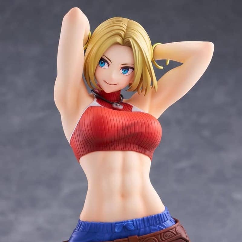 THE KING OF FIGHTERS XV - Blue Mary Fighting Girls Collection AmiAmi Limited Edition 1/7 Golden Head PVC Figure 26 cm