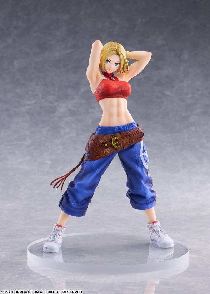 THE KING OF FIGHTERS XV - Blue Mary Fighting Girls Collection AmiAmi Limited Edition 1/7 Golden Head PVC Figure 26 cm