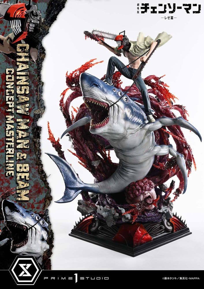 CHAINSAW MAN - Chainsaw Man & Beam Concept Masterline Series 1/6 Prime 1 Studio PVC Figure 73 cm