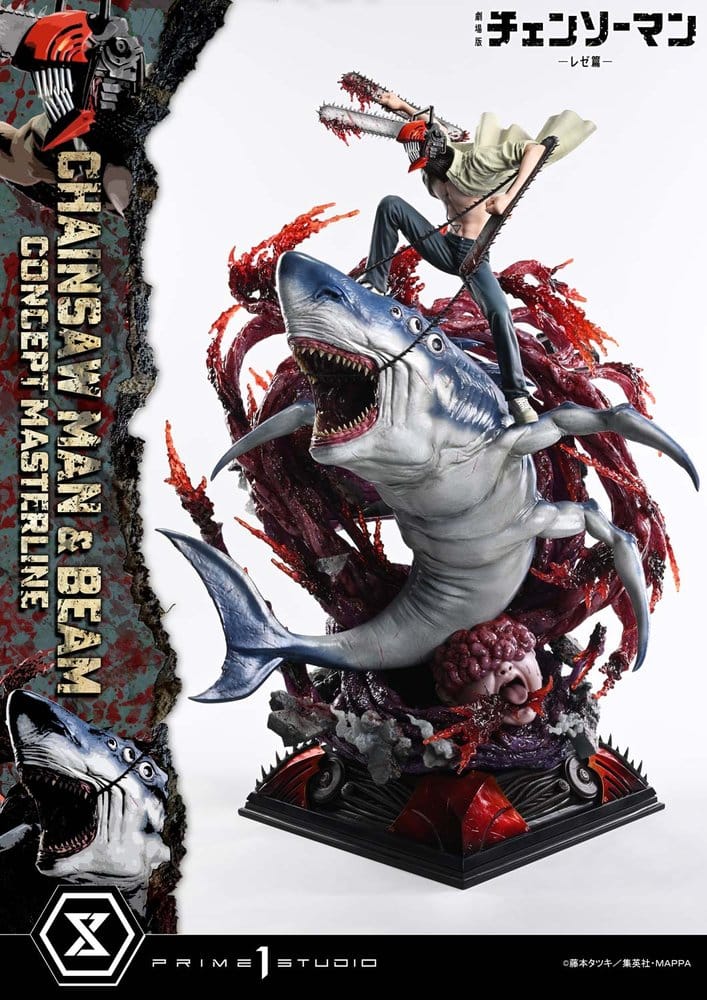 CHAINSAW MAN - Chainsaw Man & Beam Bonus Version Concept Masterline Series Statue 1/6 Prime 1 Studio PVC Figure 73 cm
