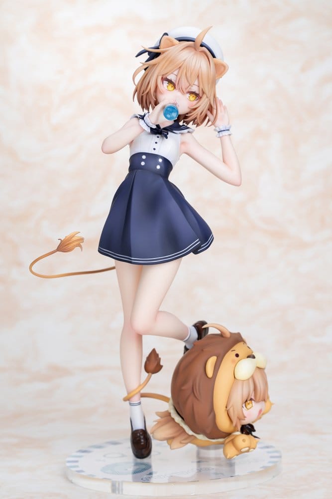 ORIGINAL CHARACTER - Rurudo Lion Marine Sailor Ver. 1/6 Pink Charm PVC Figure 28 cm