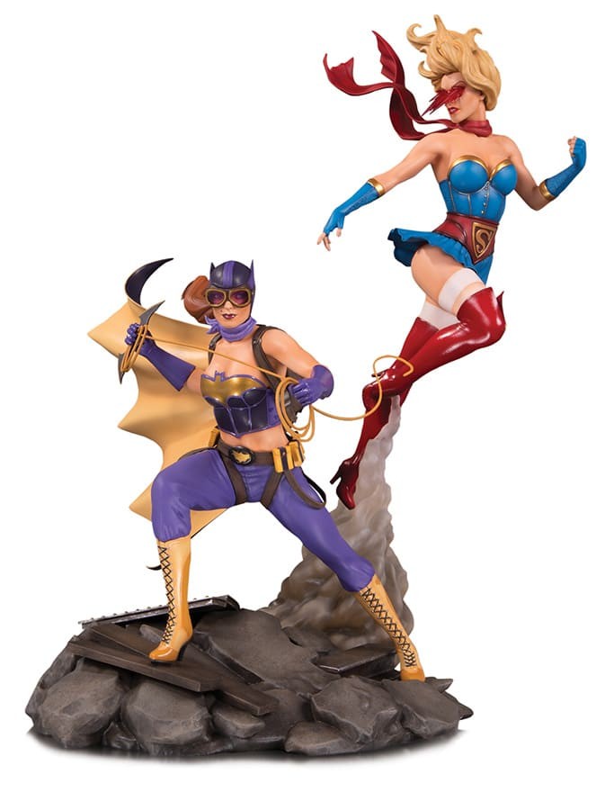 DC BOMBSHELLS  - Batgirl & Supergirl Celebration Statua Figure 35 cm