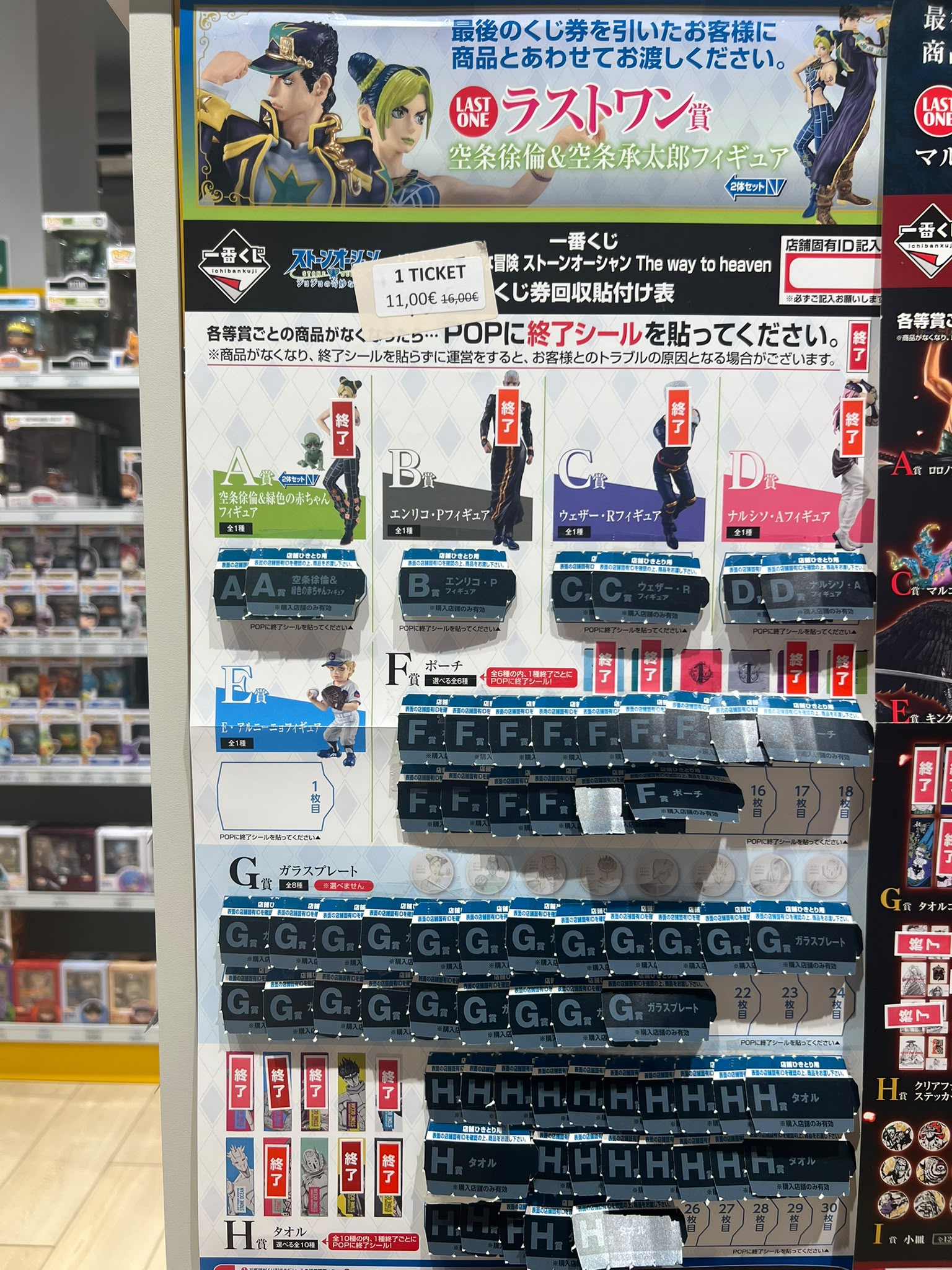 JOJO'S BIZARRE ADVENTURE Ichibankuji - The way to heaven (1 TICKET)