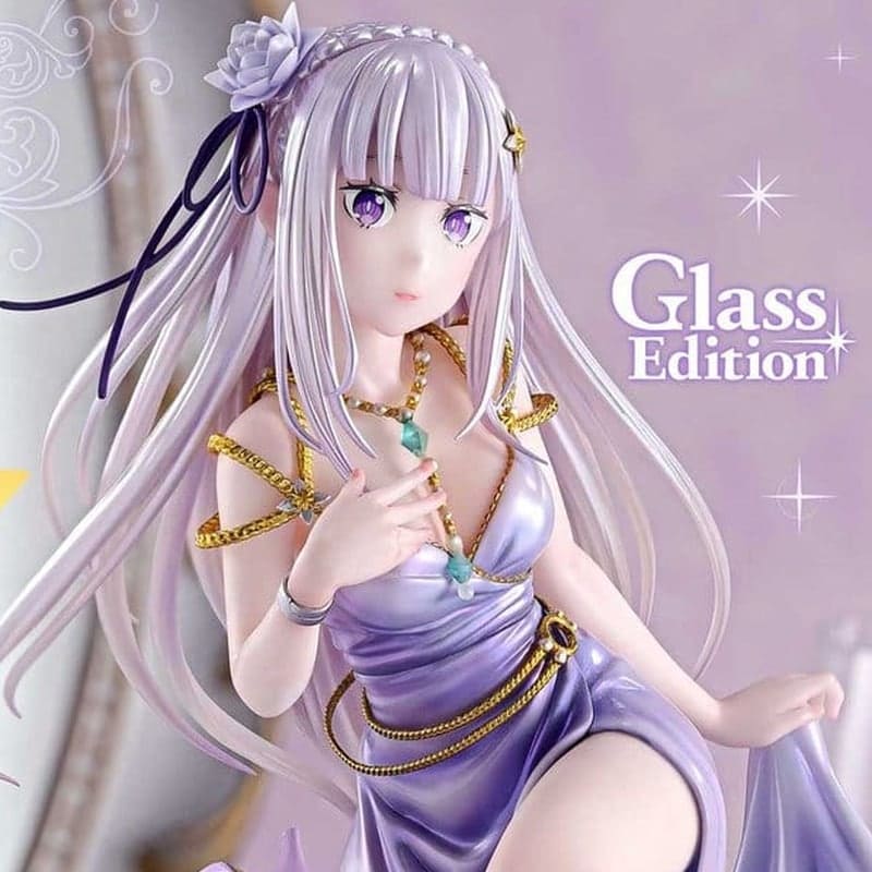 RE:ZERO - Emilia Glass Edition 1/7 Prisma Wing Statue Prime 1 Studio PVC Figure 29 cm