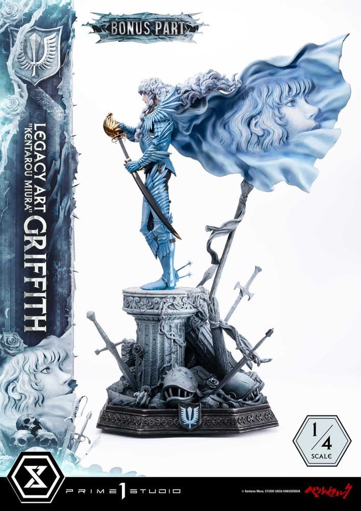 BERSERK - Griffith Bonus Version Legacy Art "Kentarou Miura" Statue 1/4 Prime 1 Studio 93 cm