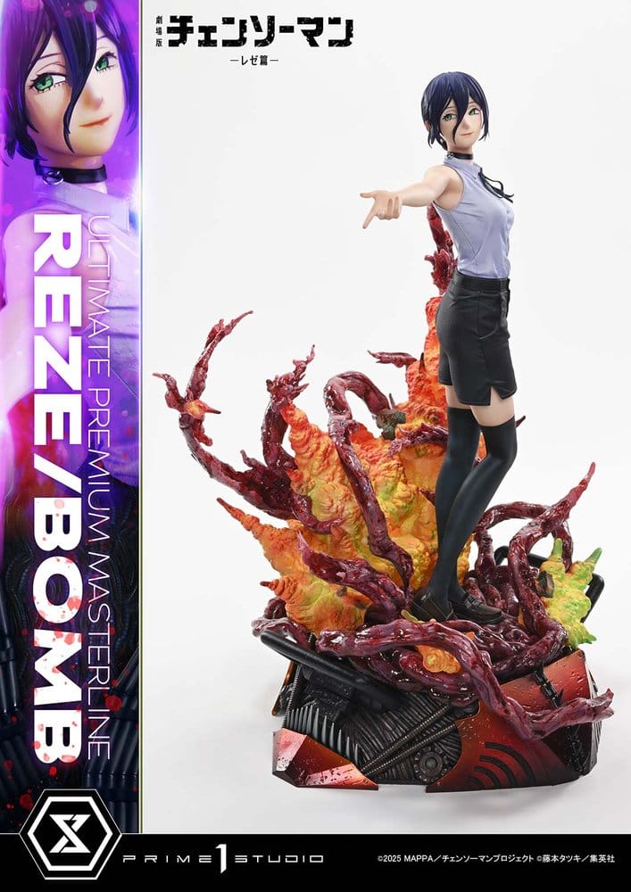 CHAINSAW MAN - REZE/BOMB Ultimate Premium Masterline Series Statue 1/4 Prime 1 Studio 56 cm