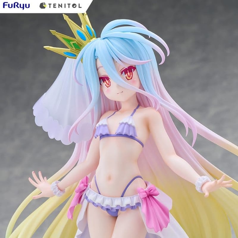 NO GAME NO LIFE - Shiro swimwear dress Ver. Tenitol Tall Furyu PVC Figure 29 cm