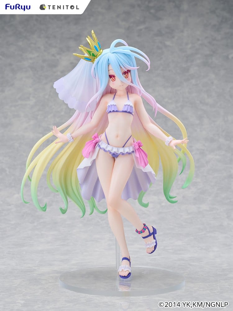 NO GAME NO LIFE - Shiro swimwear dress Ver. Tenitol Tall Furyu PVC Figure 29 cm