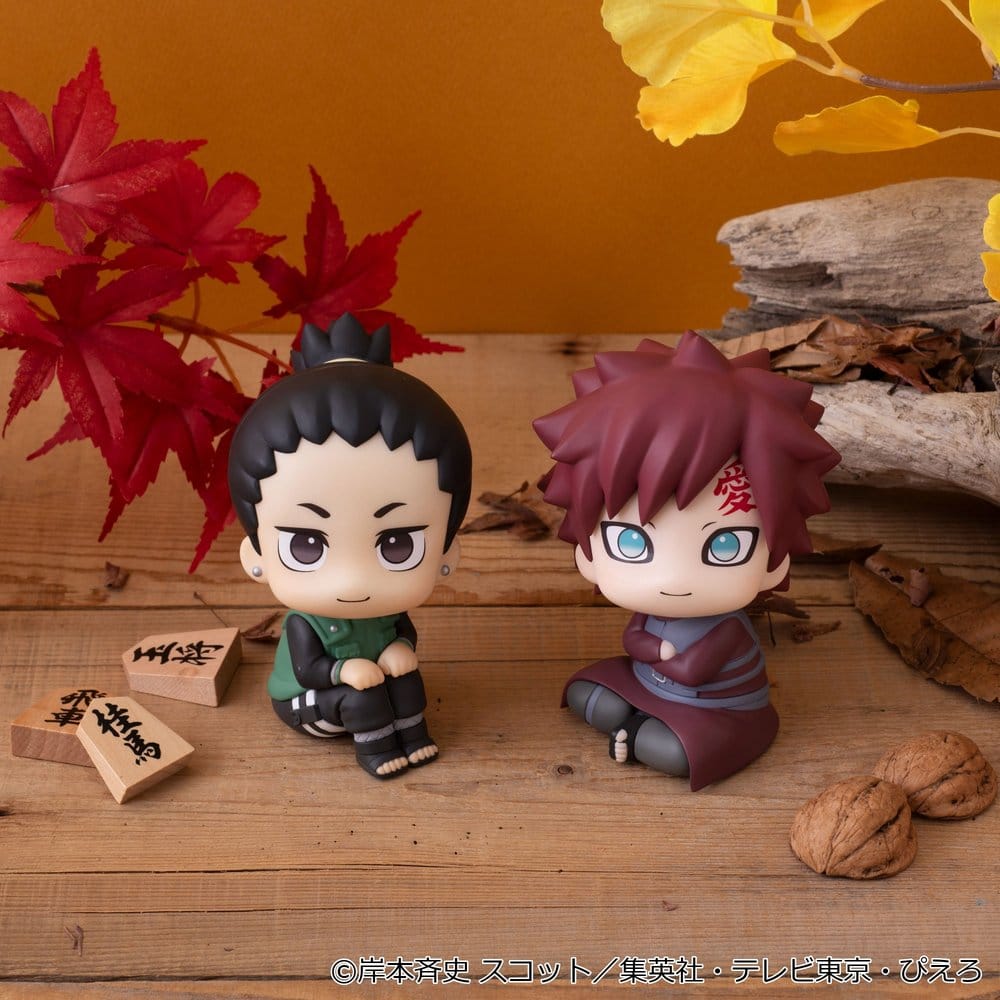 NARUTO SHIPPUDEN - Shikamaru Nara & Gaara Smile ver. Look Up 2-Pack Megahouse PVC Figures 11 cm (with gift)