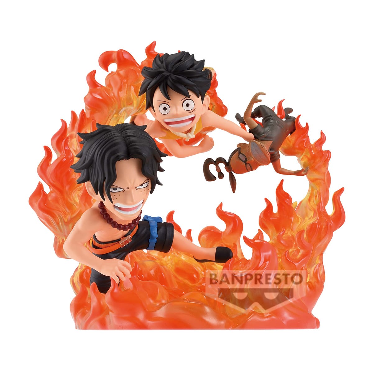 ONE PIECE - Portgas D. Ace & Monkey D. Luffy Marineford World Collectable Figure Banpresto 10 cm