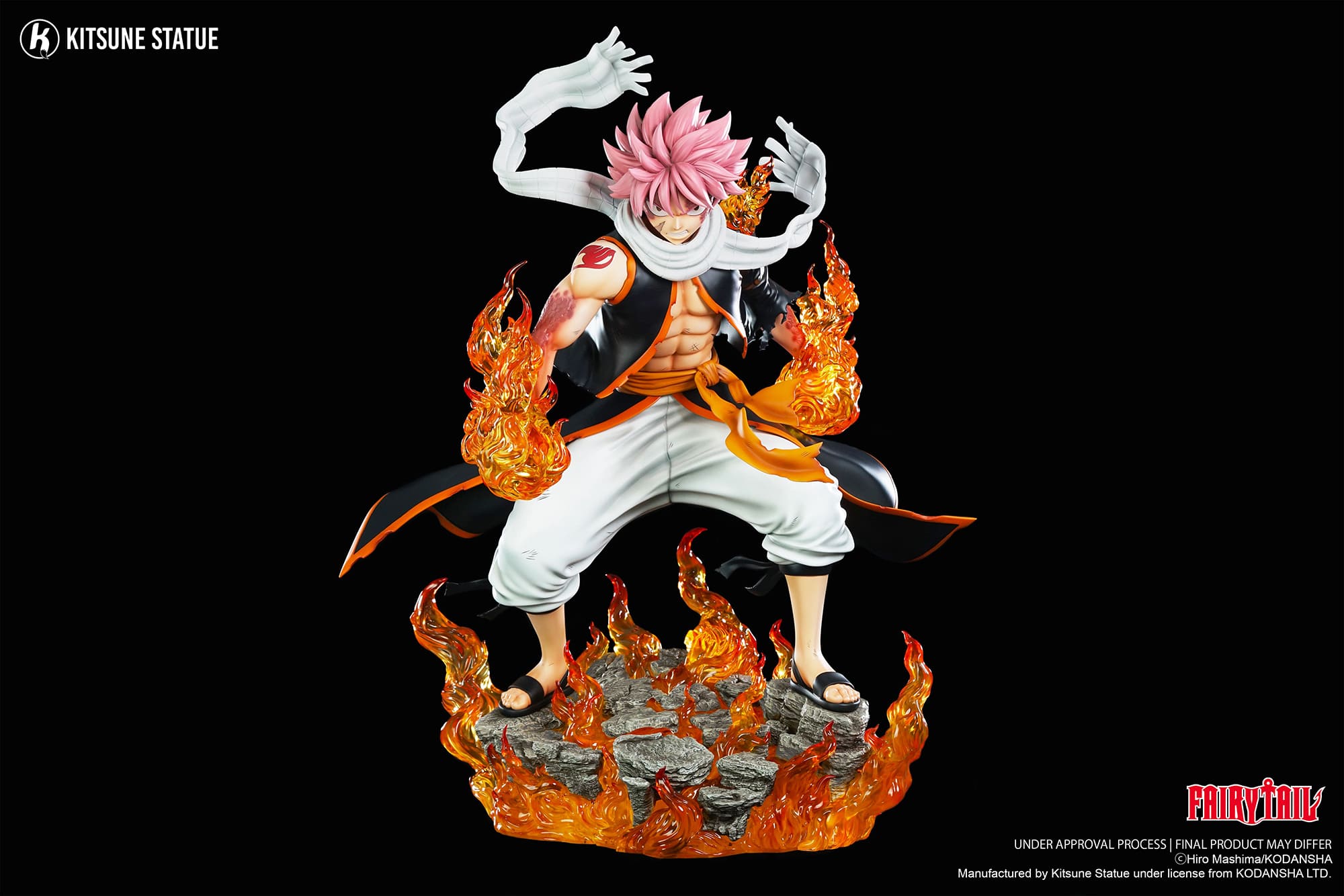 FAIRY TAIL - Natsu Dragneel Kitsune Statue 1/4 Resin Figure 50,5 cm