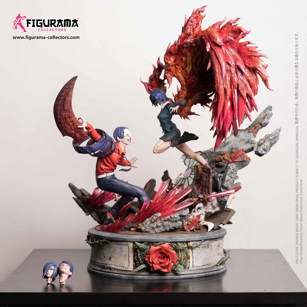 TOKYO GHOUL - Touka vs Tsukiyama 1/6 Elite Fandom Diorama Figurama Collectors 54 cm