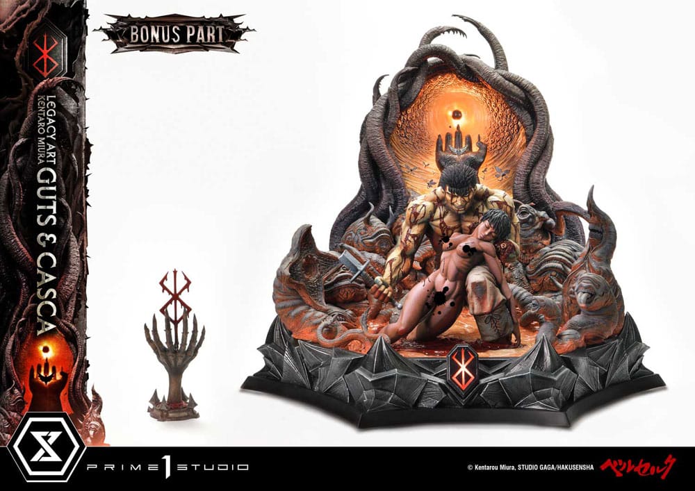 BERSERK - Guts & Casca BONUS VERSION Ultimate Legacy Art Kentaro Miura  1/4 Resin Figure 72 cm