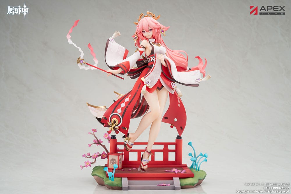GENSHIN IMPACT - Yae Miko Astute Amusement Ver. Apex 1/7 PVC Figure 28 cm