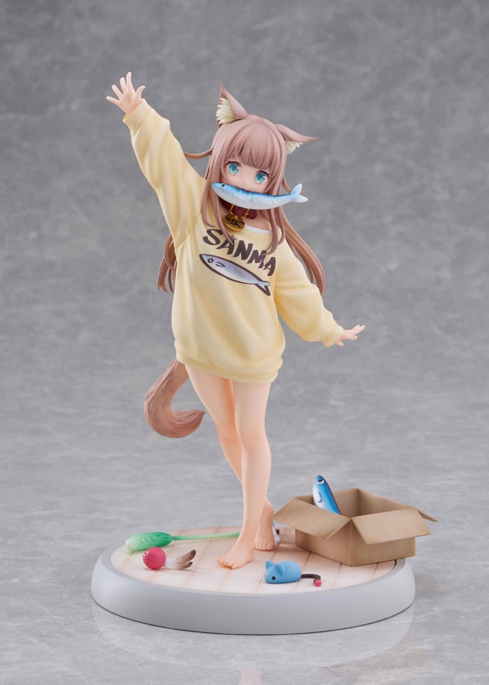 MY CAT IS A KAWAII GIRL - Kinako Play With Ver. AmiAmi Limited Edition 1/6 Golden Head PVC Figure 21 cm