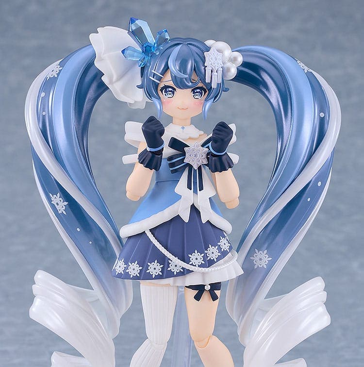 CHARACTER VOCAL SERIES 01 - Hatsune Miku Snow Miku Crystal Snow Ver. Figma Action Figure 13 cm
