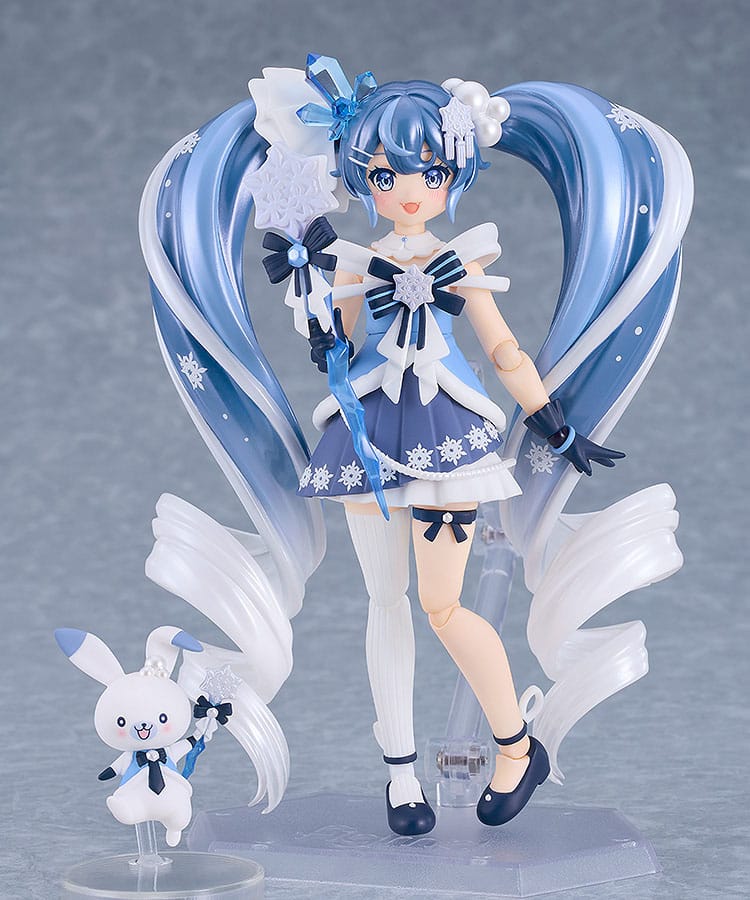 CHARACTER VOCAL SERIES 01 - Hatsune Miku Snow Miku Crystal Snow Ver. Figma Action Figure 13 cm