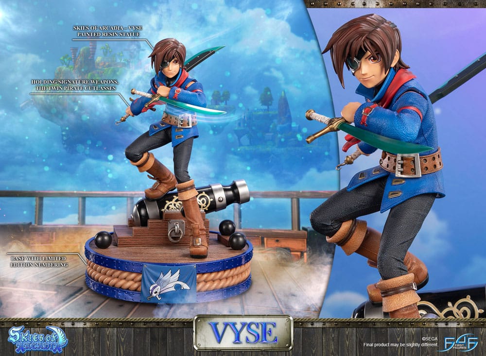 SKIES OF ARCADIA - Vyse Standard Edition First 4 Figures Resin Figure 31 cm