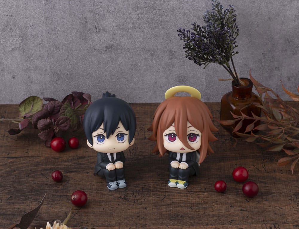 CHAINSAW MAN - Aki Hayakawa Smile Ver. & Angel Devil Set (with gift) Look Up Megahouse PVC Figure 11 cm