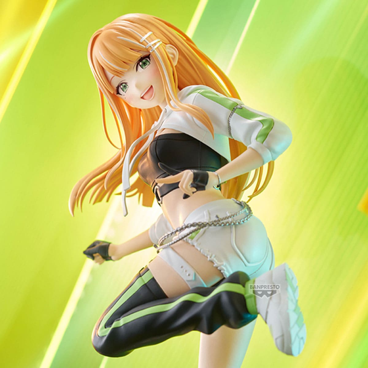 THE IDOLM@STER GAKUEN ESPRESTO - Sumika Shiun Accent Green Banpresto PVC Figure 22 cm