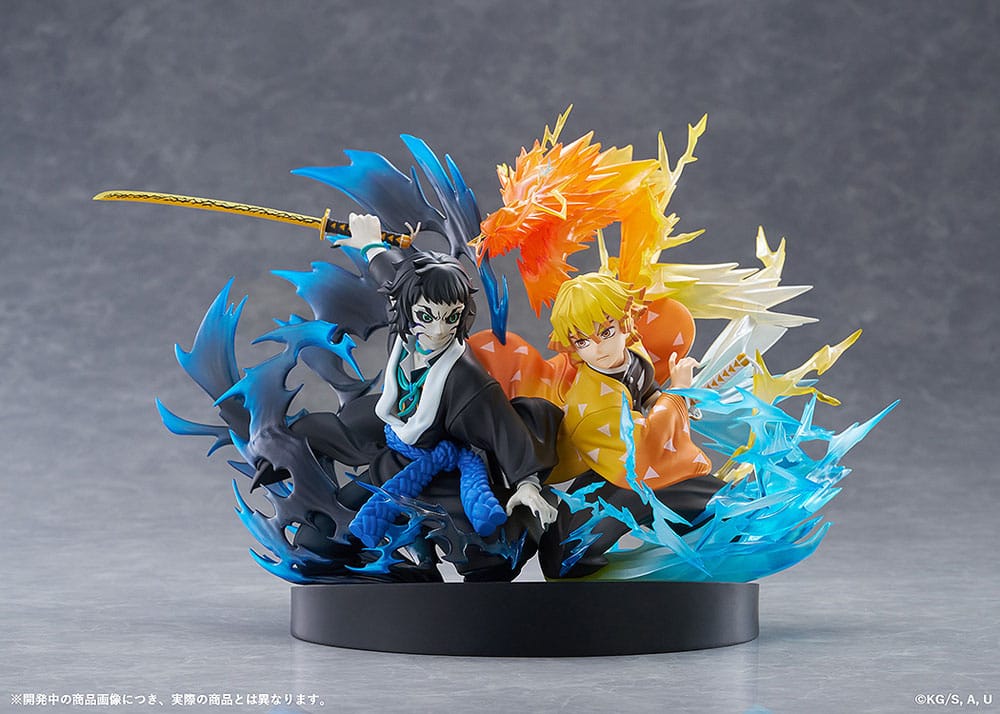 DEMON SLAYER - Zenitsu Agatsuma & Kaigaku Aniplex PVC Figure 15 cm