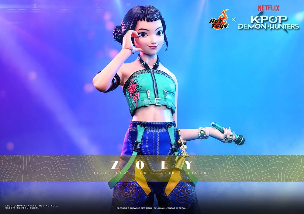 KPOP DEMON HUNTERS - Zoey 1/6 Hot Toys Action Figure 27 cm