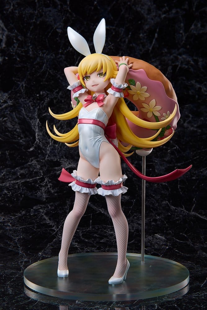 MONOGATARI SERIES - Shinobu Oshino White Bunny Ver. 1/4 A Dimension PVC Figure 35 cm