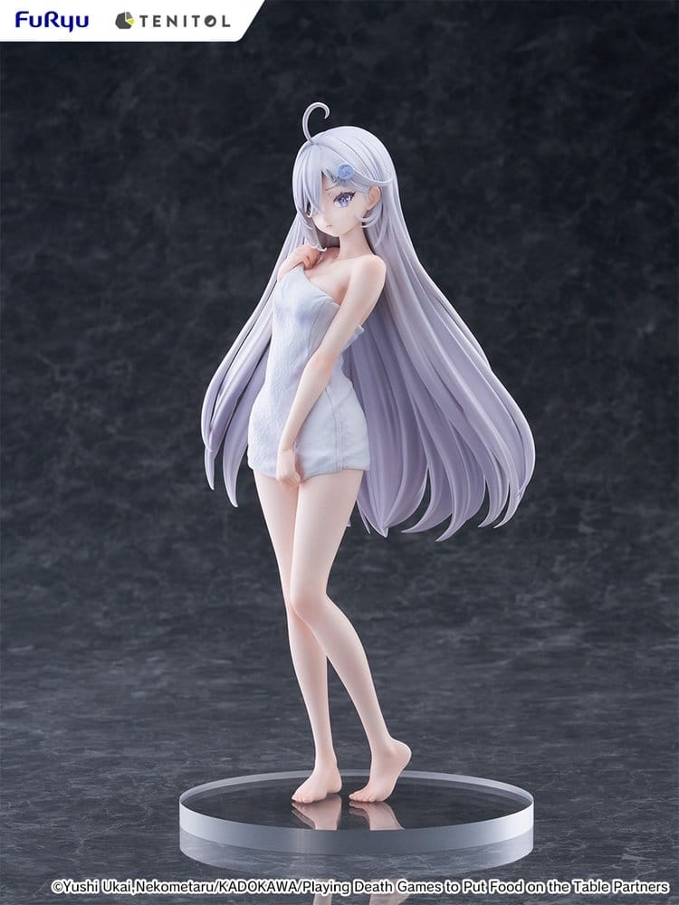 PLAYING DEATH GAMES TO PUT FOOD ON THE TABLE - Yuki Golden Bath Ver. Light Novel Furyu PVC Figure 30 cm
