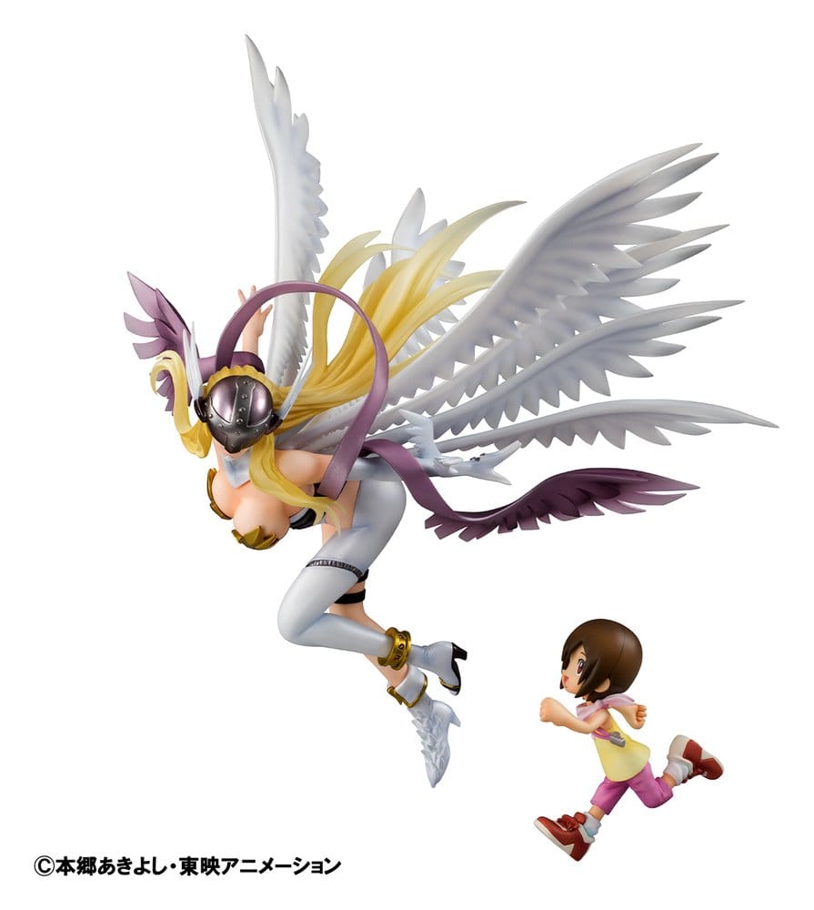 DIGIMON ADVENTURE - Angewomon & Hikari Yagami Precious G.E.M. Series Megahouse PVC Figure 22 cm
