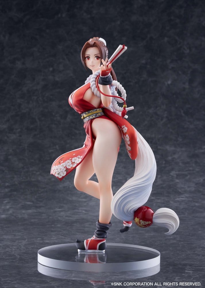 THE KING OF FIGHTERS XV - Mai Shiranui AmiAmi Limited Edition Ver. 1/7 Golden Head PVC Figure 26 cm
