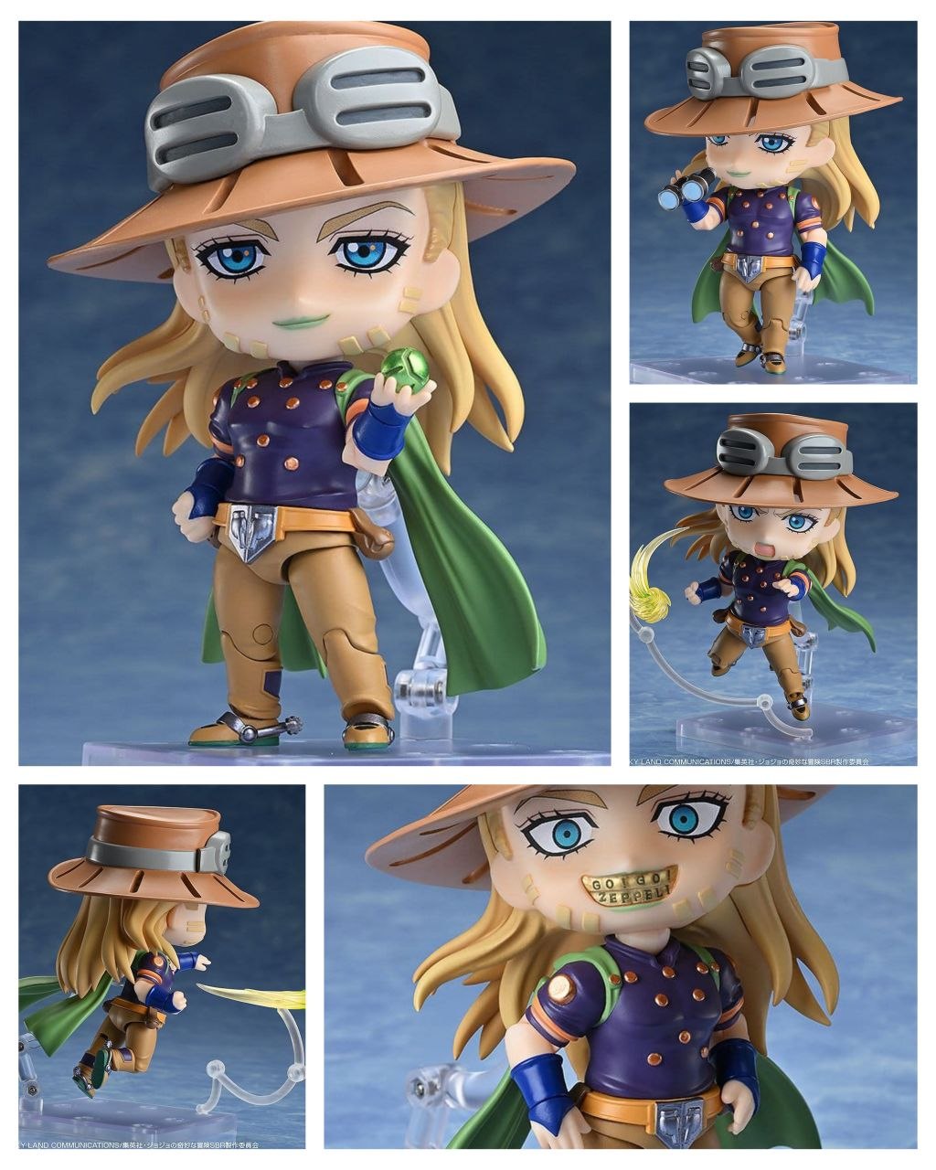 JOJO'S BIZARRE ADVENTURE STEEL BALL RUN - Gyro Zeppeli Nendoroid Action Figure 10 cm