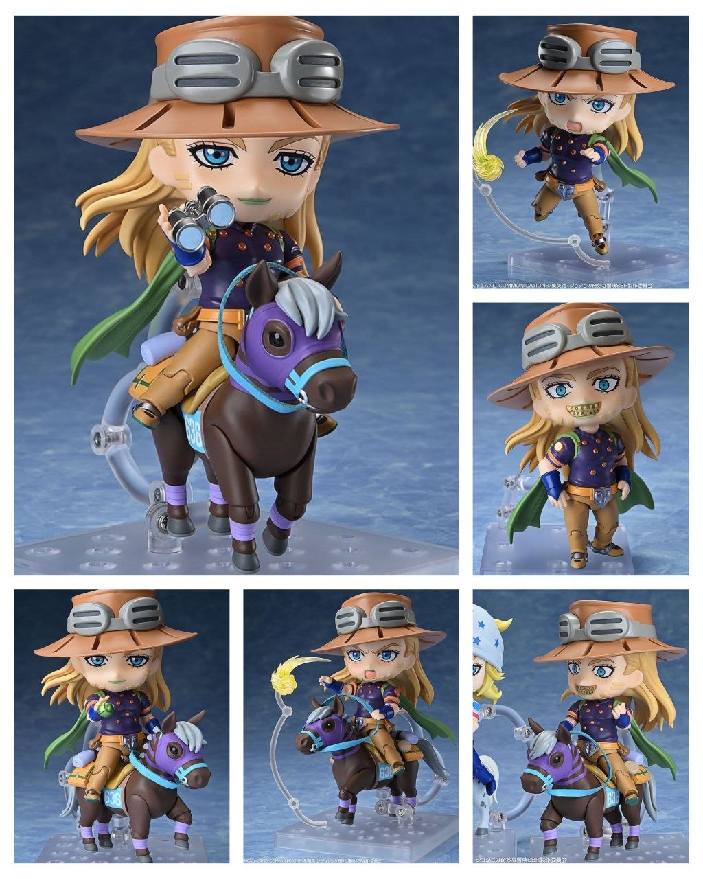 JOJO'S BIZARRE ADVENTURE STEEL BALL RUN - Gyro Zeppeli DX Ver. Nendoroid Action Figure 10 cm