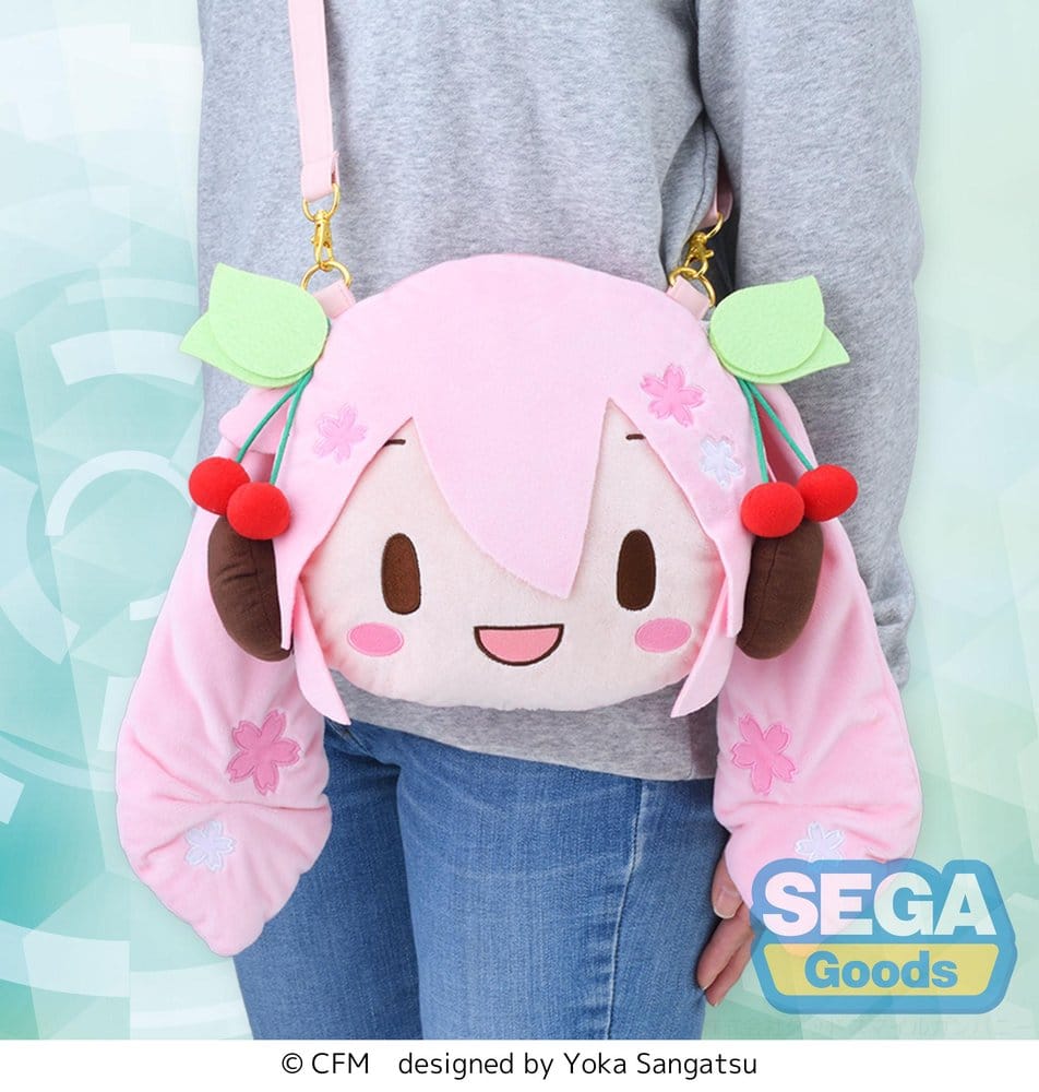 CHARACTER VOCAL SERIES 01 HATSUNE MIKU - Sakura Miku Face Shoulder Bag (M) Sega