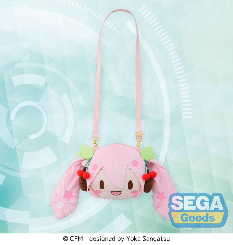CHARACTER VOCAL SERIES 01 HATSUNE MIKU - Sakura Miku Face Shoulder Bag (M) Sega