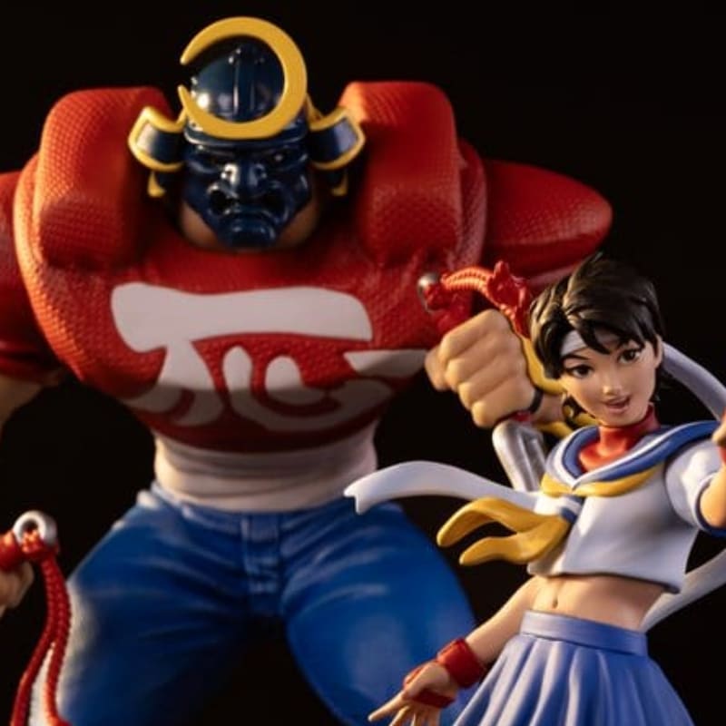 STREET FIGHTER - Sakura & Sodom Street Jam Statues 1/10 Premium Collectibles Studio 22 cm