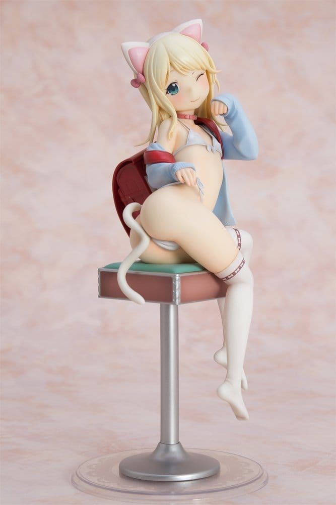 HATSUKOI RIBBON - Yuu White cat Ver. 1/6 Orchid Seed PVC Figure 25 cm