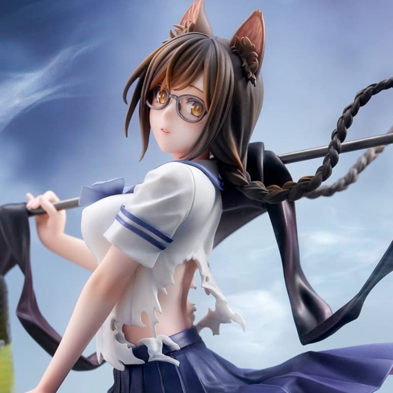 COMICS BAKEMONOGATARI - Tsubasa Hanekawa 1/7 QuesQ PVC Figure 26 cm