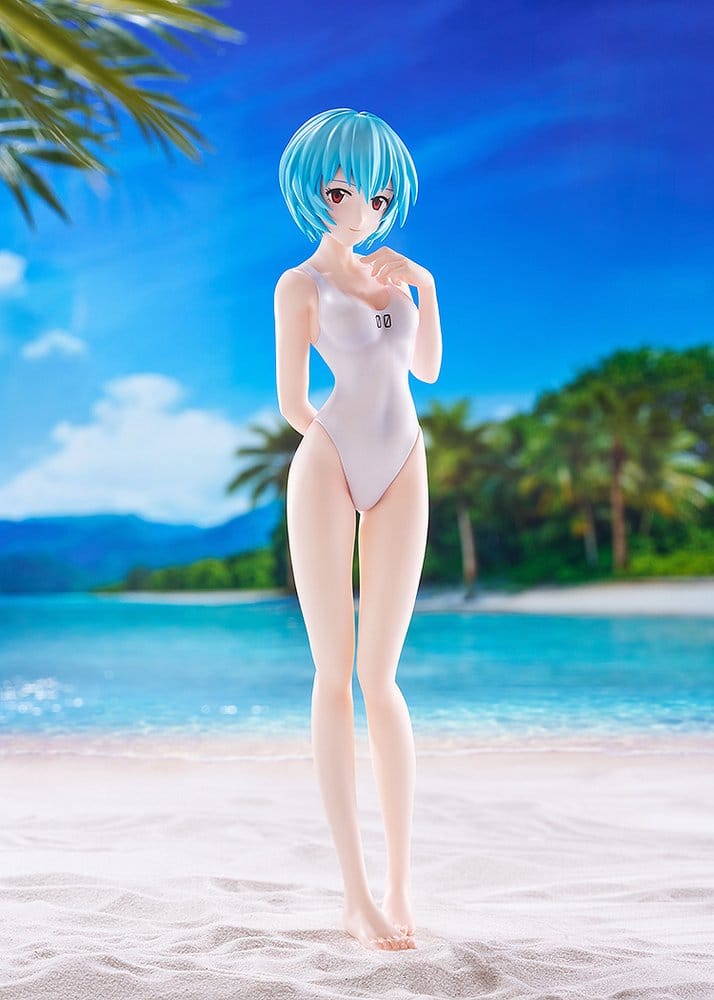 REBUILD OF EVANGELION - Rei Ayanami (One-Piece Style) Pop Up Parade Beach Queens L Size PVC Figure 22 cm