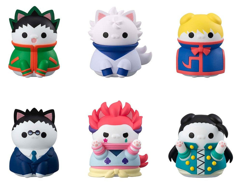 HUNTER X HUNTER - Mega Cat Project Mini Figures Nyanter x Nyanter Hunter x Cat - 1 Single  Blind Box 3 cm