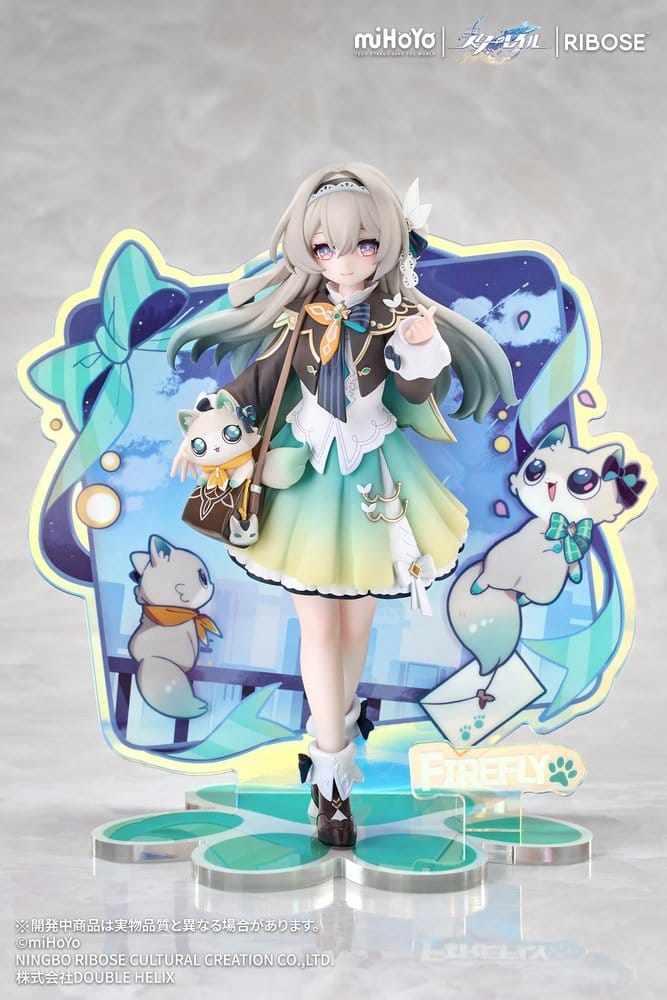 HONKAI: STAR RAIL - Rise Up+ Chibi Cat Series Mini Figure Firefly Ver. 18 cm