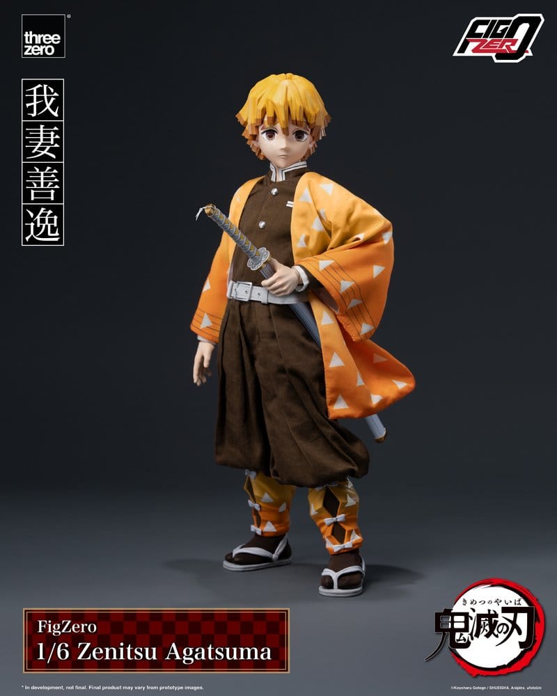 DEMON SLAYER - Zenitsu Agatsuma FigZero ThreeZero Action Figure 28 cm
