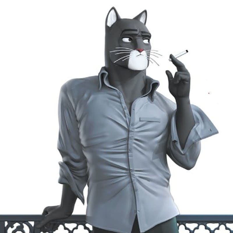 BLACSKAD - Blacksad on the Balcony Collectoys Resin Statue 24 cm