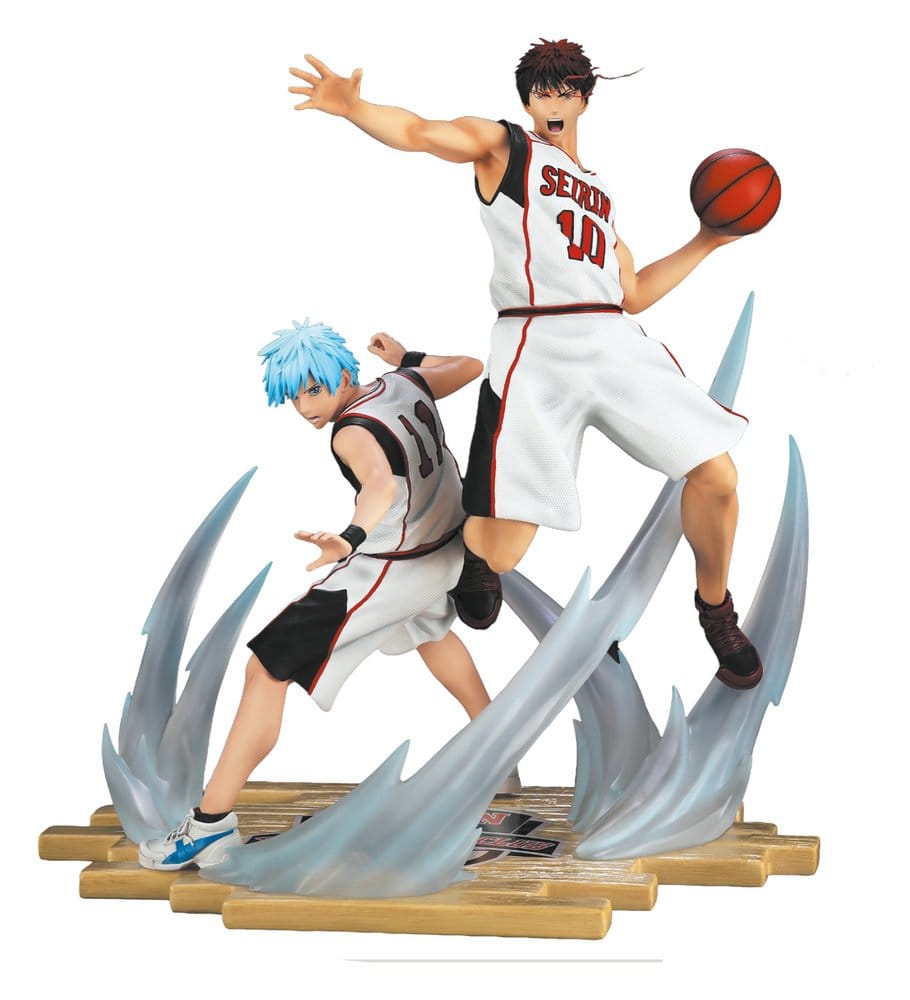 KUROKO'S BASKET - Tetsuya Kuroko & Taiga Kagami White Jersey Edition Taka Corp Studio Resin Statue 41 cm